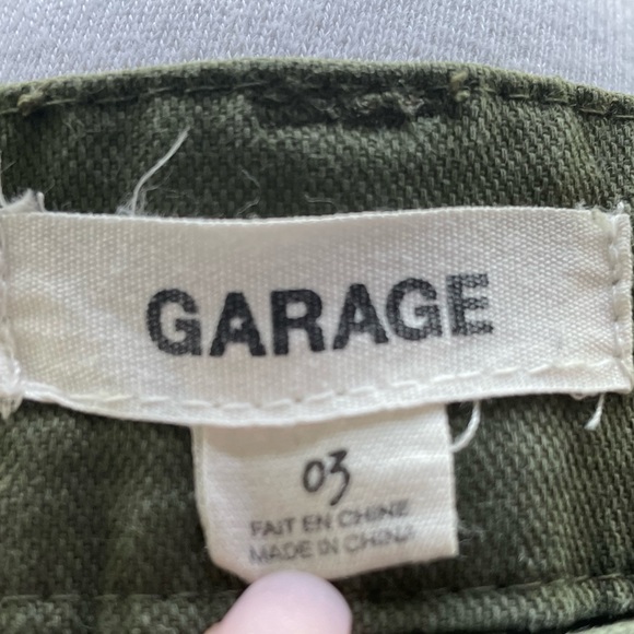 Garage High Waisted Green Cargo Pants - Picture 2 of 3